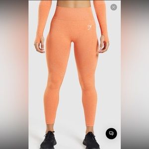 Gymshark Vital Seamless 2.0 Leggings - Apricot Orange Marl